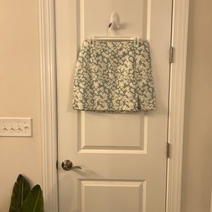 Wild Fable Daisy Print Teal Skirt
